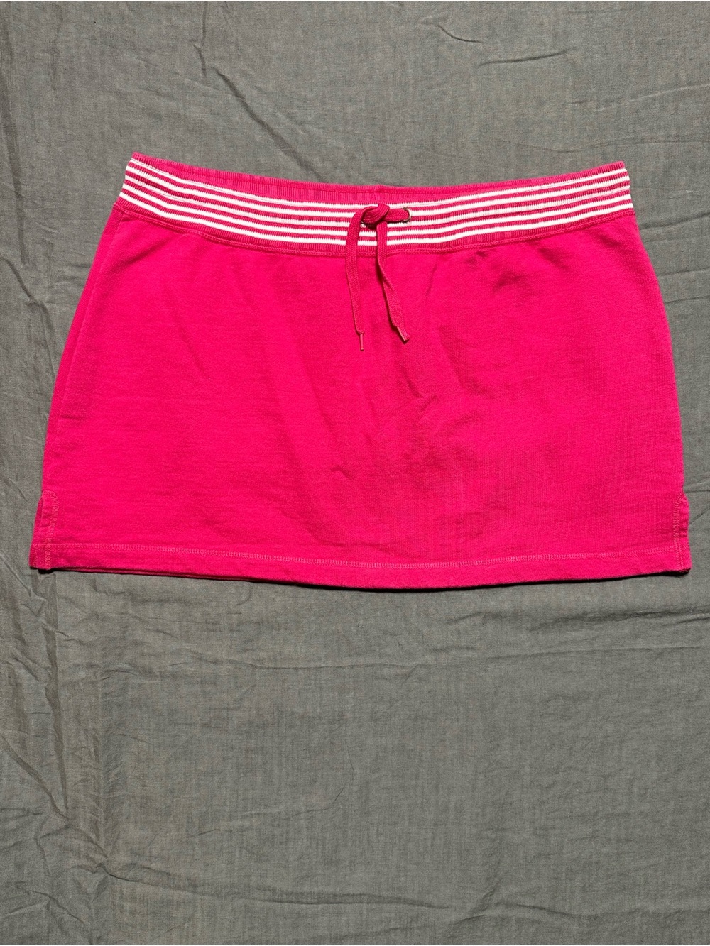 Steve & Barry's Hot Pink Mini Skirt with Striped Waistband